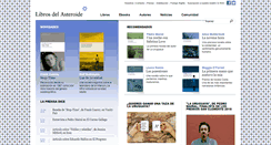 Desktop Screenshot of librosdelasteroide.com